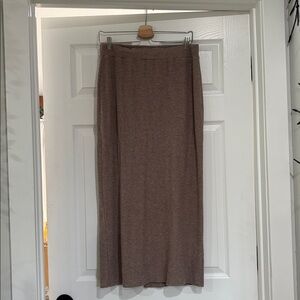 H by Bordeaux Ribbed Tan Skirt